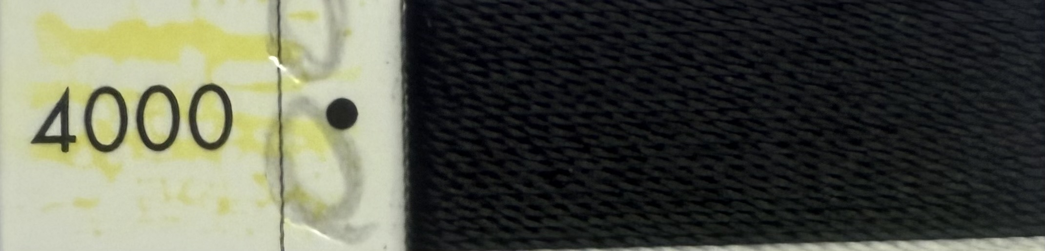 Serafil Thread Black #20 col 4000 600mt